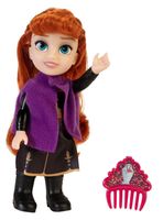 Muñeca con accesorios frozen disney - anna traje de invierno