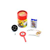 Juego de magia cartas portátiles rojas