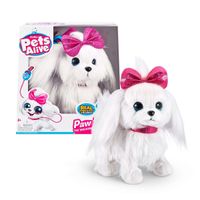 Perro caminador Pets Alive Lil’ Paw Paw peluche realista