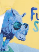 Polera Bebé Niño Amarillo Pillin