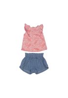 Conjunto Bebe Niña Rosado Pillin