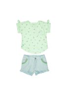 Conjunto Bebé Niña Menta Pillin