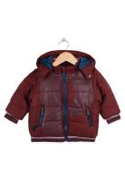 Parka Bebé Algodón Invierno Niño Burdeo
