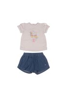 Conjunto Bebe Niña Blanco Pillin
