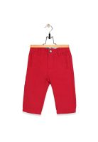 Pantalon Suspensores Bebe Algodón Invierno Niño Rojo