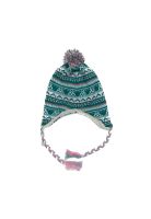 Gorro Bebé Niña Orejeras Y Pompón Turquesa Pillin