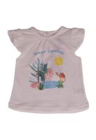 Polera Bebe Niña Blanco Pillin