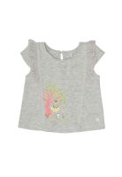 Polera Bebé Niña Gris Claro Pillin