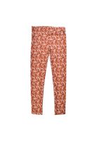 Calza Larga Estampada Niña Café Pillin