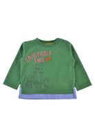 Polera Manga Larga Bebé Niño Verde Pillin