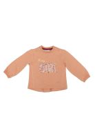 Polera Manga Larga Bebé Niña Naranja Pillin