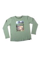 Polera Manga Larga Niño Verde Pillin