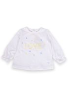 Polera Bebé Niña Blanco Pillin