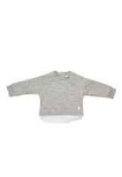 Polerón Cuello Redondo Bebe Algodón Invierno Niña Gris