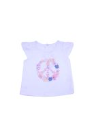 Polera Bebe Niña Blanco Pillin