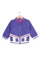 Chaqueta Reversible Bebe Algodón Invierno Niña Morado