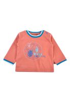 Polera Manga Larga Bebé Niño Café Pillin