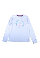 Polera Manga Larga Niña Celeste Pillin