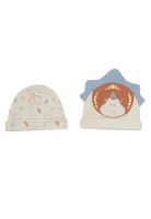 Pack 2 Pcs Gorro Bebé Niño Estampado Multicolor Pillín