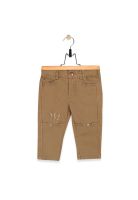 Pantalón Algodón Niña Café