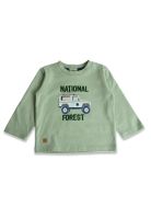 Polera Bebé Niño Verde Pillin