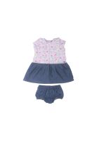 Vestido Bebe Niña Azul Pillin