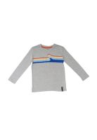 Polera Manga Larga Niño Gris Claro Pillin