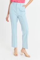 Pantalón Entallado Costuras Delanteras Gris Nicopoly