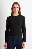 Polera Manga Larga Negro Nicopoly