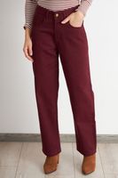 Jeans Rectos Tiro Alto Óxido Nicopoly