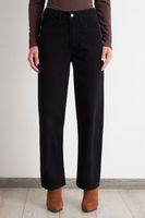 Jeans Rectos Tiro Alto Negro Nicopoly