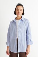 Camisa Rayas Celeste Nicopoly