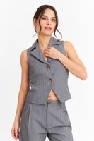 Gilet Rayas Diplomáticas Gris Nicopoly