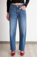 Jeans Pierna Recta Azul Nicopoly