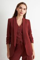 Blazer Manga 3/4 Ajustado con Solapas Óxido Nicopoly