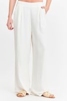 Pantalón Mezcla Lino Blanco Nicopoly