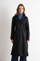 Abrigo Ecocuero Negro Nicopoly