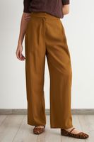 Pantalón Estilo Japonés Pierna Ancha Café Nicopoly