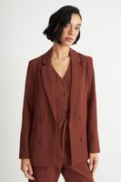 Blazer Básico de Tope Óxido Nicopoly