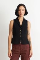 Gilet Sastre Entallado Negro Nicopoly