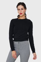 Sweater De Punto Fantasía Negro Nicopoly