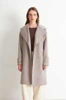 Abrigo Lanilla con Solapa Khaki Nicopoly