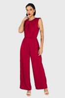 Enterito Cut Out Escote Rojo Oscuro Nicopoly