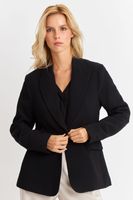 Blazer Bolsillos y Botón Negro Nicopoly