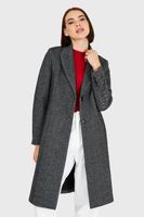 Abrigo Patrón Espiga Grafito Nicopoly