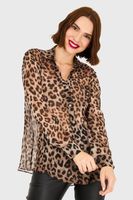 Blusa Leopardo Café Nicopoly