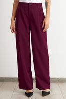 Pantalón Vestir Recto Burdeo Nicopoly