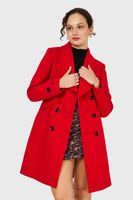 Abrigo Solapa Redonda Rojo Nicopoly