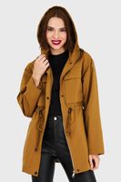 Chaqueta Larga Impermeable Mostaza Oscuro Nicopoly