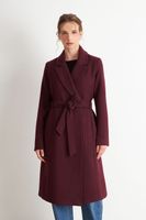 Abrigo Cinturón y Solapa Burdeo Nicopoly
